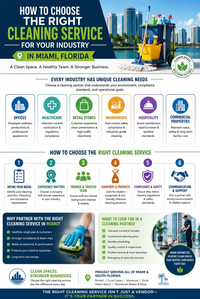 MCA Group How to Choose the Right Cleaning Service for Your Industry in Miami, Florida